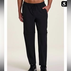 Avalanche outdoor supply company convertible stretch woven pant in black size L